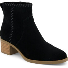 (, ) TOMS Delilah Heeled Suede Women's Black Heeled Ankle Boots