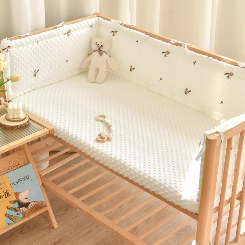 Bed Rail for Toddlers with Soft Hypoallergenic Padding, Breathable Crib Bumper Pads, 160x28cm, 2pcs