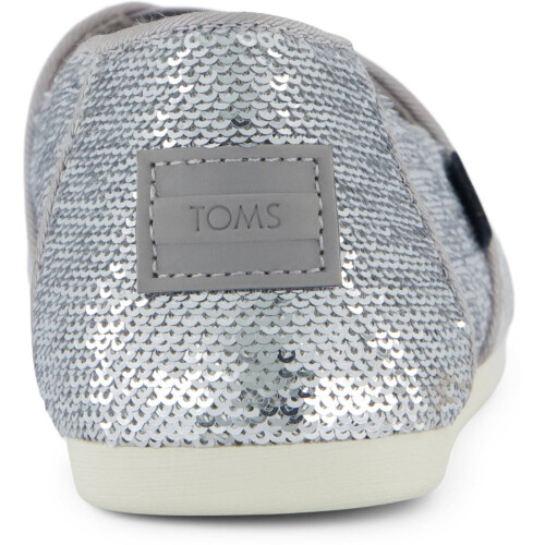 Toms (, ) TOMS Alpargata Sequins Textile Women's Silver Espadrilles 1