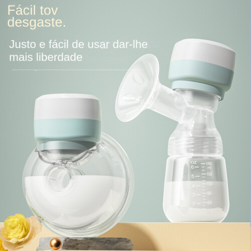 ([Pp] Branco Verde Inglês) Bomba de mama elétrica Wearable 2