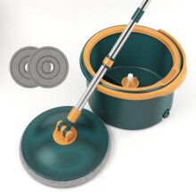 Household Cleaning Mop Set with Ultra Absorbent SelfCleaning Sponge for Tile and Wood Floors Green