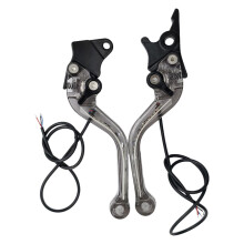 Brake Clutch Lever Handle Simple Installation for CG125 Motorcycle Modification Accessories Brake Lever with LED Light Motorcycle Grip
