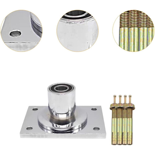 Pole Dance Ceiling Mount with Rectangular Flange Plate for 40mm 45mm Poles Enhanced Stability 2