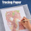 High  Transparency White Tracing Paper Roll for Sewing & Drafting 46m 5