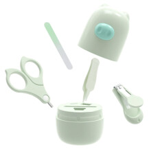 4-in-1-vauvan kynsienhoitosetti, ruostumattomasta teräksestä valmistetut kynsisakset, ergonominen muotoilu, turvallinen vauvan kynsille,