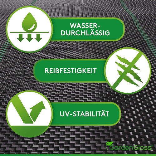 Environmentally Friendly Weed Control Fabric for Heavy Duty Applications, UV Stabilised Durable Polypropylene Landscape Fabric, Versatile 2