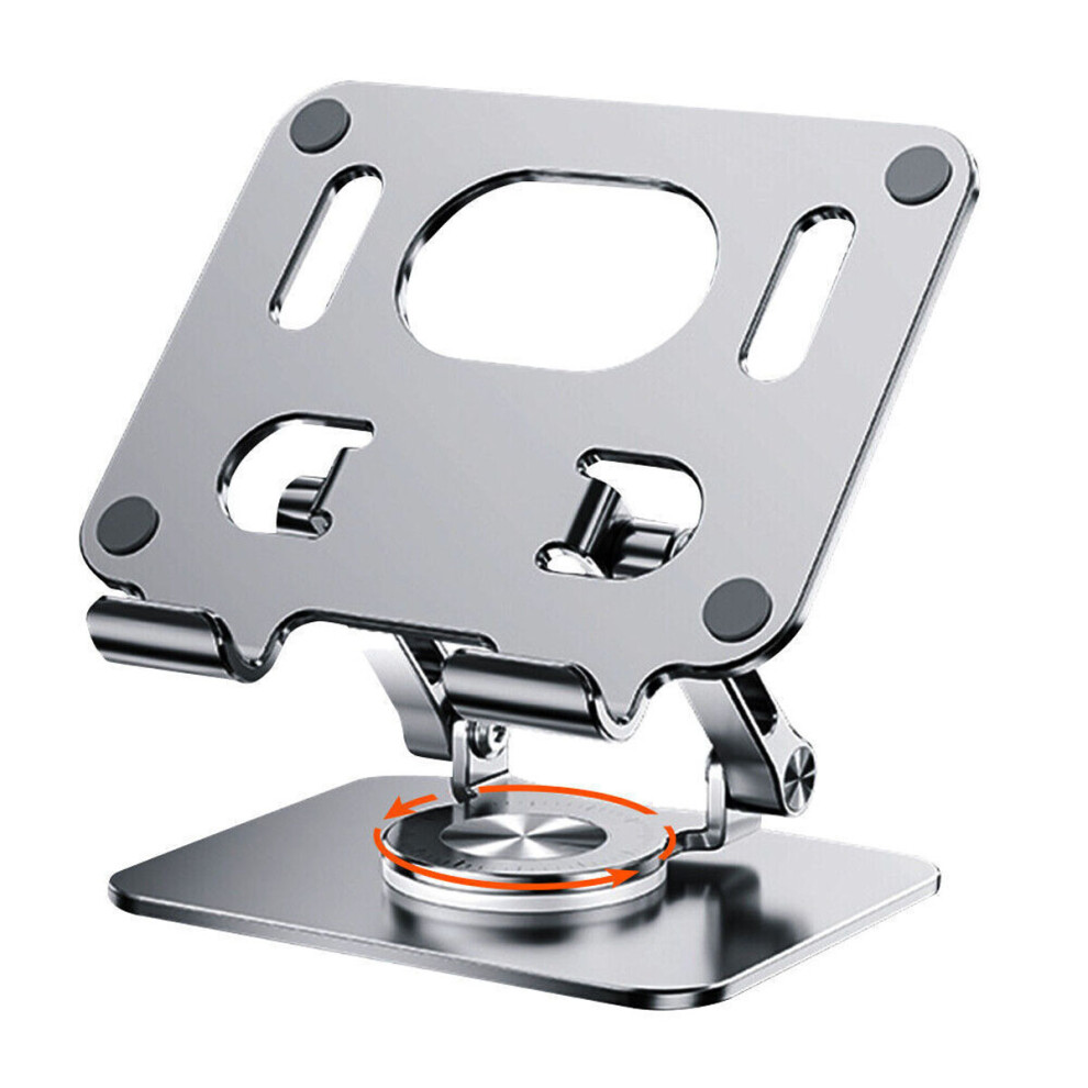 Adjustable Tablet Holder, Swivel Tablet Stand With 360 Rotation, Aluminum Foldable Stand For Heat Dissipation, Ergonomically Designed For Ipads And 9405630335484