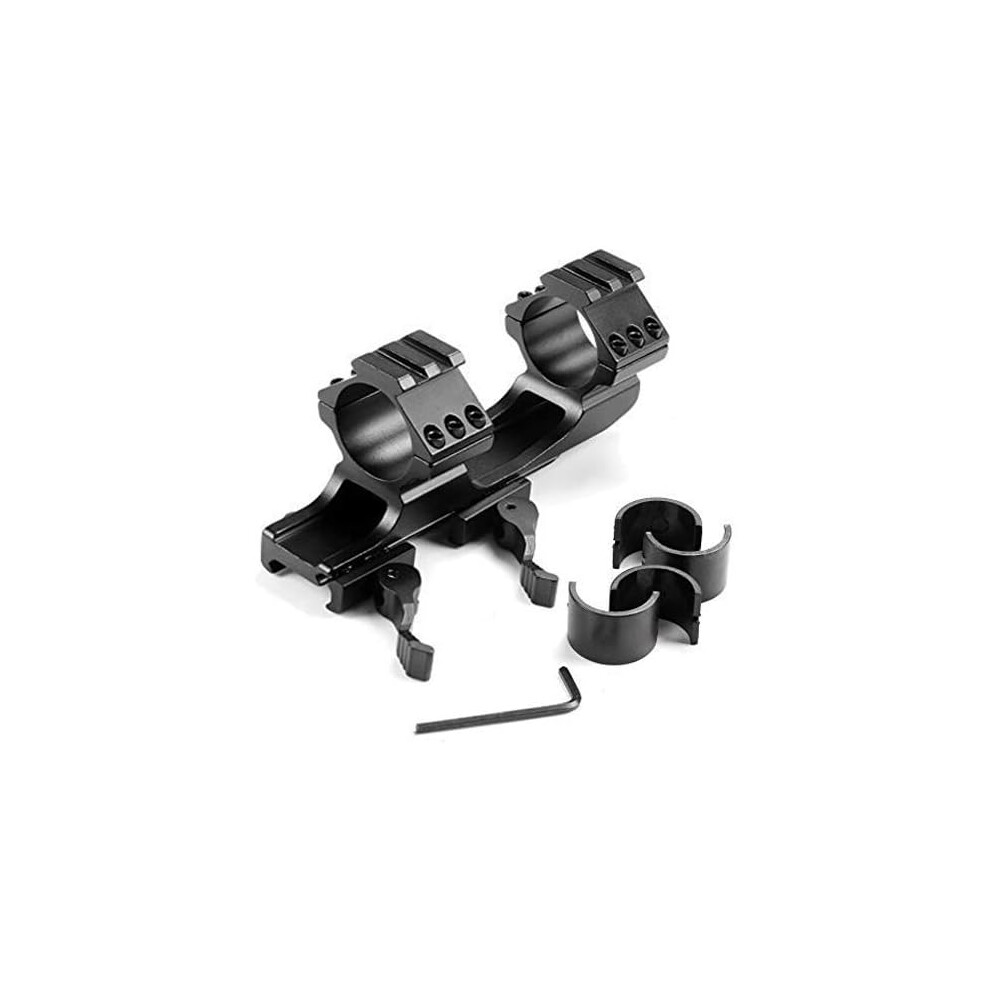 Sturdy Rifle Scope Mount, Reducer Inserts For Versatile Scope Sizes, Lightweight And Durable Aircraft Grade Aluminum Alloy 30Mm, 25.4Mm, For Hunting, 9173940301733