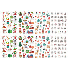 Christmas Theme Stickers for Kids, Non-Repeating Designs, Decorative Christmas Elements, Customizable for Personal Items Decoration