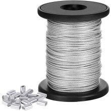 Cable recubierto de vinilo, acero inoxidable de grado 304 que garantiza durabilidad para uso en exteriores, cable de acero inoxidable de alta