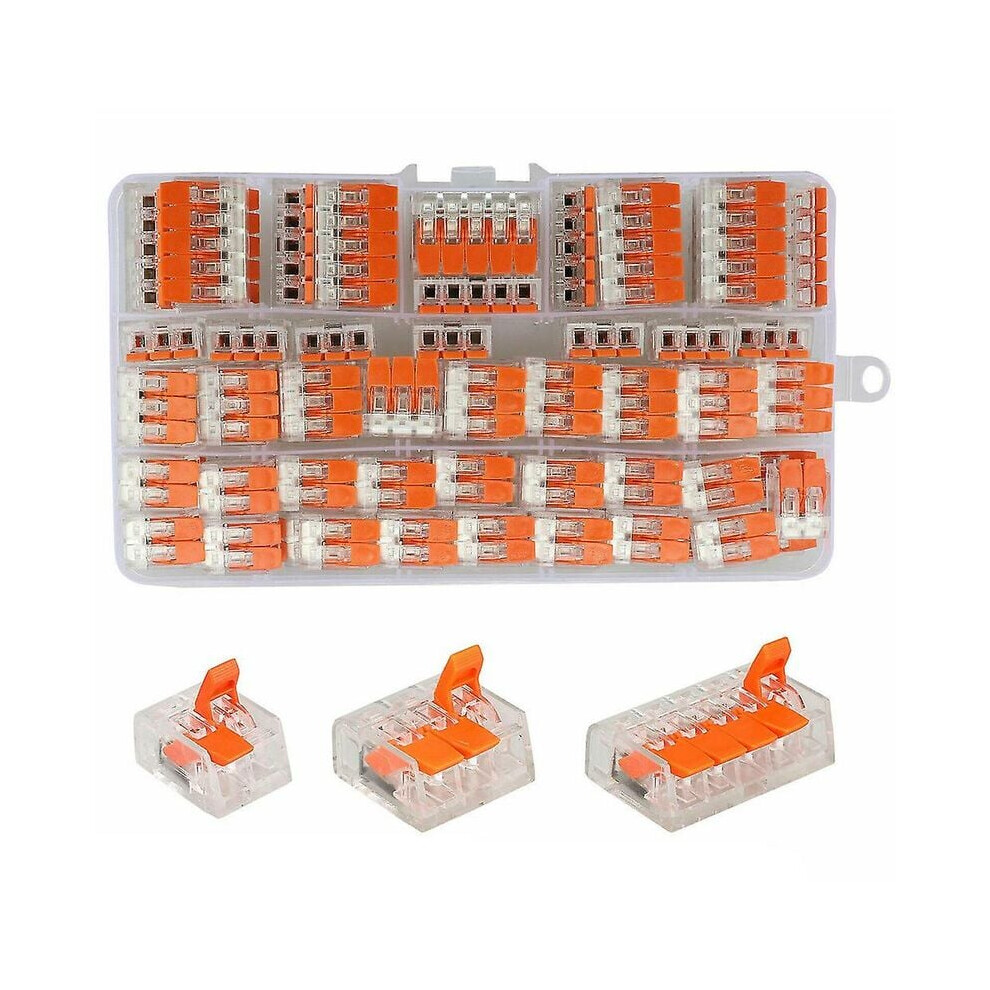 Lever Wire Connectors, Practical Wire Splicing Assortment Kit For 24-12 Awg, Safer Alternatives Compact Splice Connector With Space Saving Design 9340959592852
