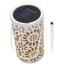Lanternas solares de exterior com projeção de padrões exclusivos, ideais para pendurar em caminhos de jardim e decorar pátios. Decoração solar