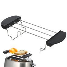 2St Keuken Toastrek Roestvrijstaal Zwart, Broodrooster Accessoire