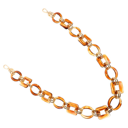 2St Chunky Acryl Chain Strap Voor Handtas, Multi Kleur, Schouderriem 2