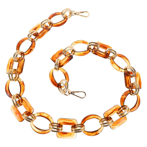 2St Chunky Acryl Chain Strap Voor Handtas, Multi Kleur, Schouderriem 1