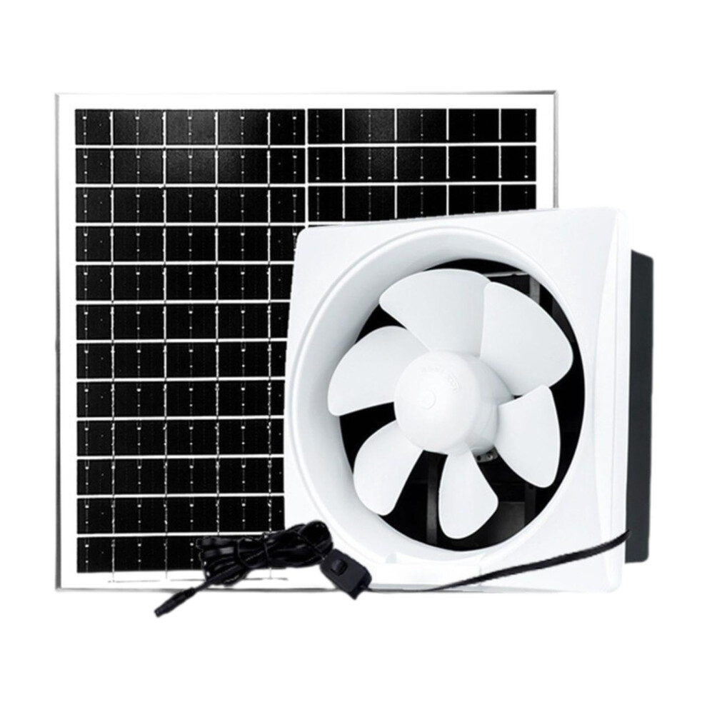 Solar Panel Fan Kit, Practical, Faster And More Effective Solar Exhaust, Cooling Vent For Greenhouses, Outdoor Sheds, 6Inch Fan 17W Solar. 9426802523966