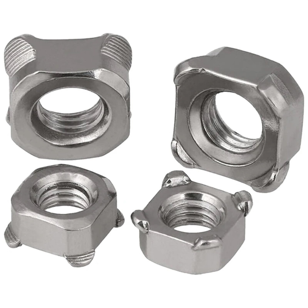 Square Weld Nuts 5Pcs M3 M4 M5 M6 M8 M10 M12 304 Stainless Steel Square Weld Nut/Square Weld Nut(M8) 9426802523881