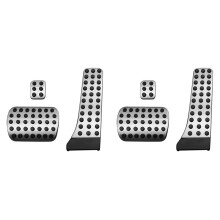 6Pcs Car Accelerator Brake Foot Pedals Cover Footrest Pad Rest Pedal for C E S GLK SLK CLS SL Class W203