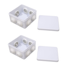 2 Stück wasserdichte ABS-Elektro-Schaltschränke 85x85x50mm Gehäuse IP55