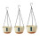 Durable Recycled Plastic Hanging Planter with Ventilation Holes 13