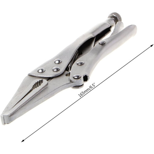 7' Locking Pliers Long Nose Straight Hand Tool 165mm 2