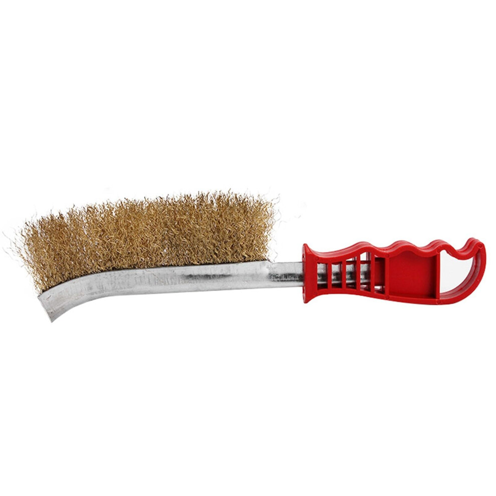 Cleaning Brush Wire Brush Grill Brush Barbecue Grill Brush (Gold, 23.5X5cm) 9426802528237