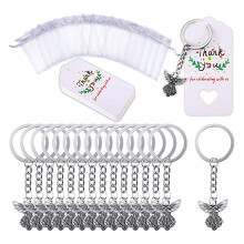 Creatieve mode-engel voor sleutelhanger zinklegering hanger