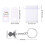 Creatieve mode-engel voor sleutelhanger zinklegering hanger 3