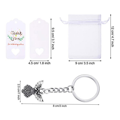 Creatieve mode-engel voor sleutelhanger zinklegering hanger 2