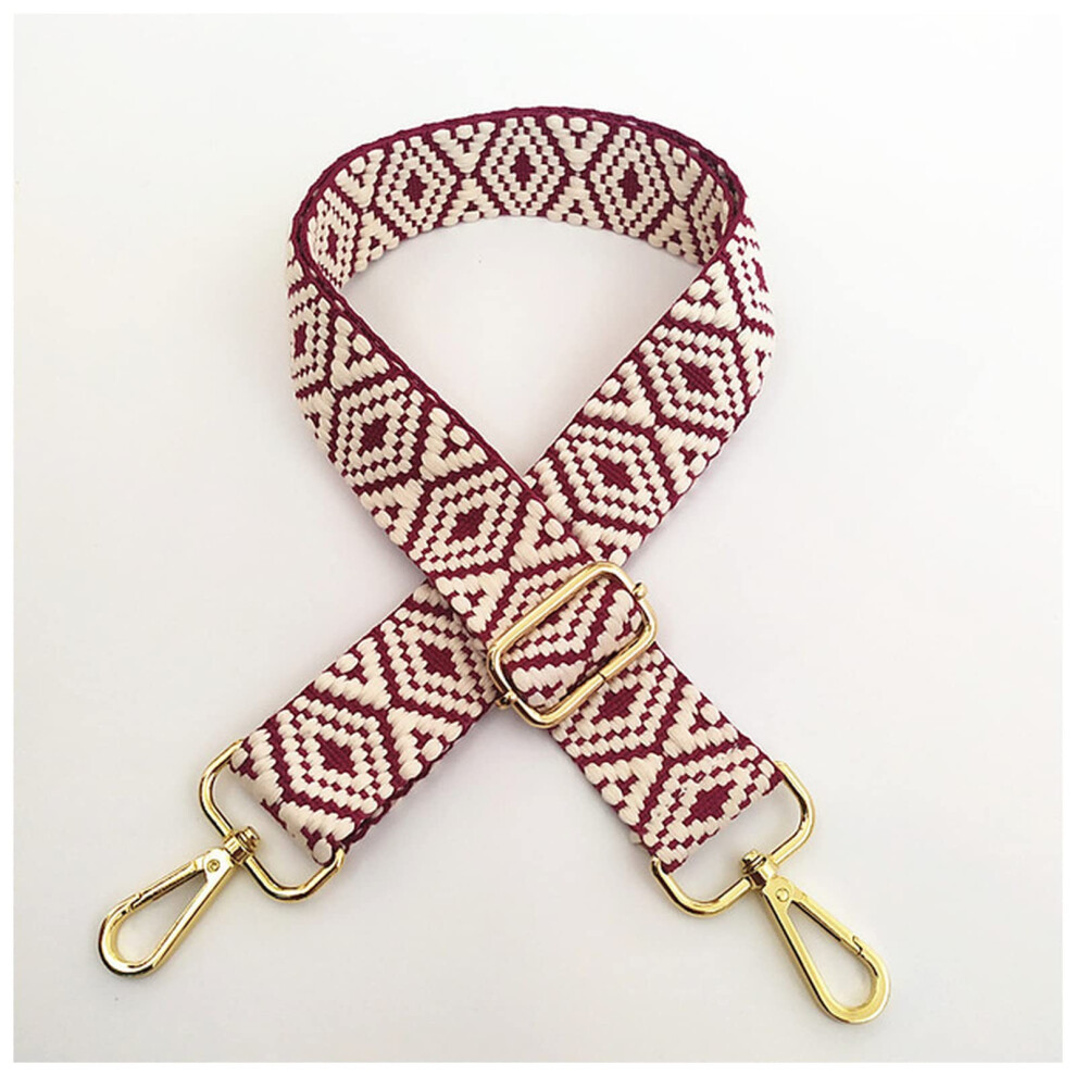 Camera Strap Women's Handbag Wide 3.8 Cm Belt Shoulder Crossbody Bag Strap (Wine ) Red 9426802529180