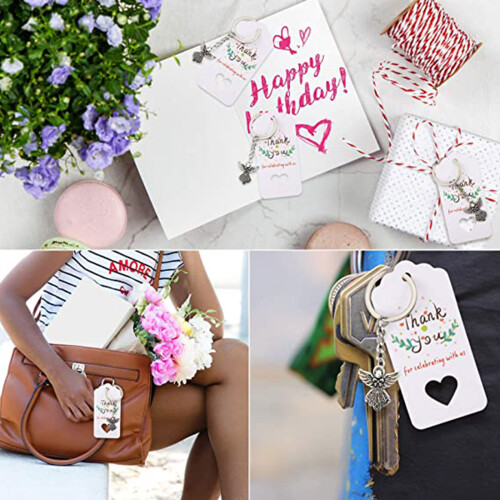 Creatieve mode-engel voor sleutelhanger zinklegering hanger 1
