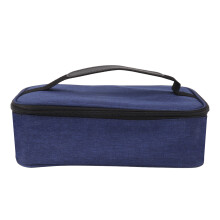 Bolsa térmica de alumínio espessa com isolamento térmico e bolso de malha, design à prova de vazamentos, lancheira portátil e prática,