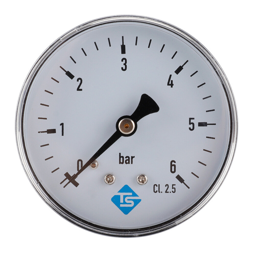 Pressure Gauge With Copper Alloy Internals, Brass Wetted Parts For Non-Corrosive Liquids, Metal Case Ensures Stability And Durability 9358999498980