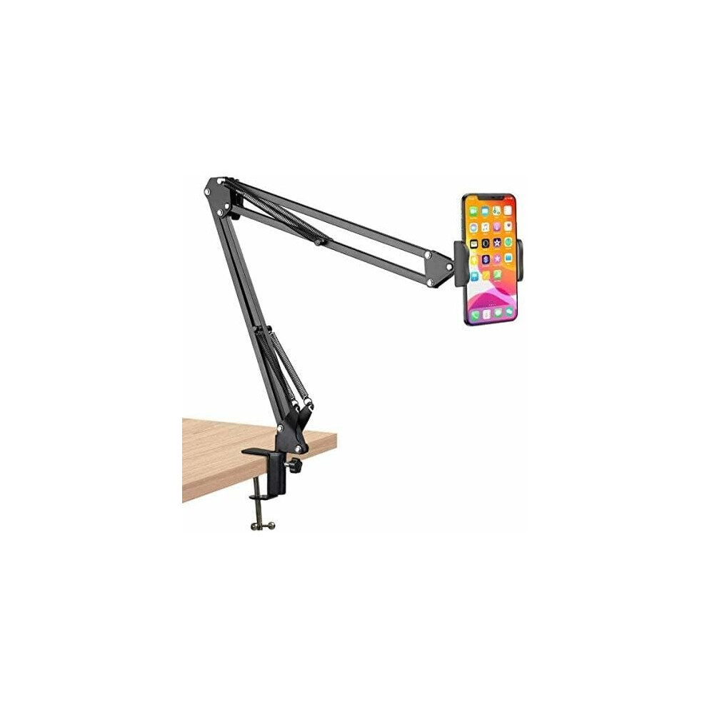 Flexible Stand With Articulating Arm, Phone Mount For Desk, Chair, Headboard, Wall Cabinet, Overhead Video Stand For Streaming And Baking Crafting (4 9340959520367