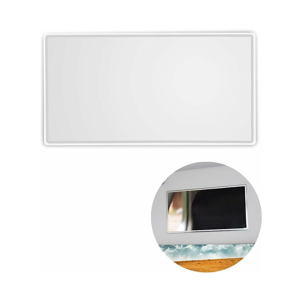 Visor Vanity Mirror For Car Interior, Stainless Steel Mirror With Easy Stick Installation And Resistant Design, Adhesive Makeup Mirror For Sun Visor 9009791847628
