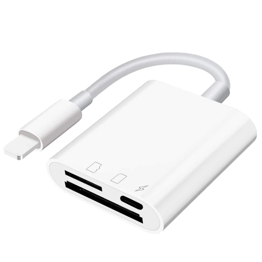 Photographer's Dream, Lightning To Sd Card Reader For Iphone & Ipad, Dual-Connector For Lightning & Usb-C, High-Speed Data Sync, Plug And Play 9173940306158