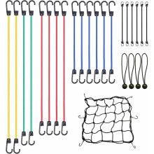 Sangles de chargement multifonctionnelles avec crochets, sangles élastiques d'extérieur pour le camping et le déménagement, cordes élastiques en