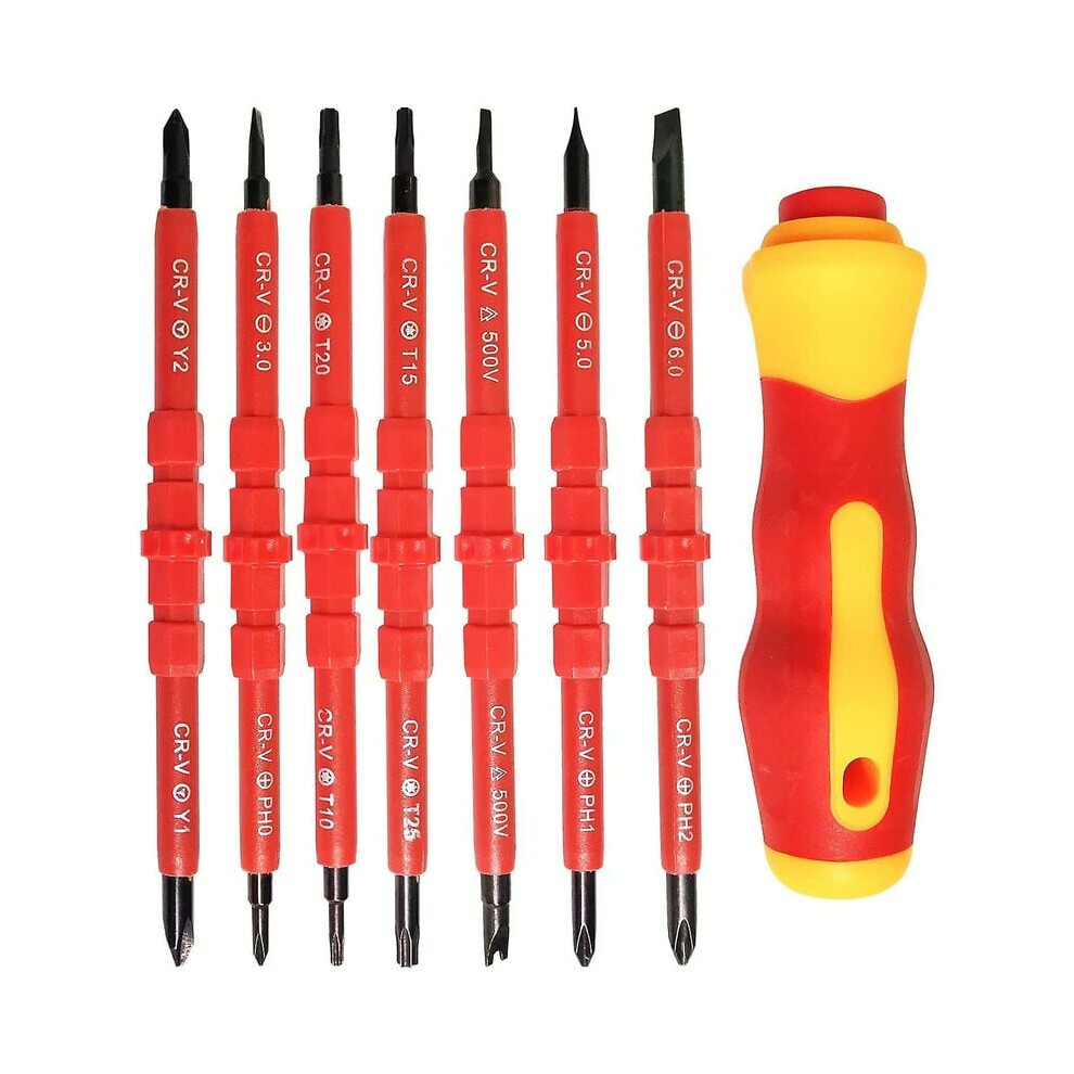 Electric Screwdriver Set, Industrial Applications With Ergonomic Insulated Handle, 7Pcs For Full Satisfaction Guarantee 9340959620265