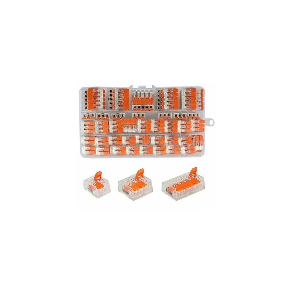 Universal Compatibility Lever Wire Connectors, Space Saving Transparent Housing Solution, Quick Wiring For 24-12 Awg Wire Gauges, Safe And Reliable 9173940441903