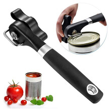 Ouvre-boîte à bords lisses, ouvre-boîte manuel pour la cuisine et le restaurant, technologie de coupe sécurisée pour une utilisation en toute