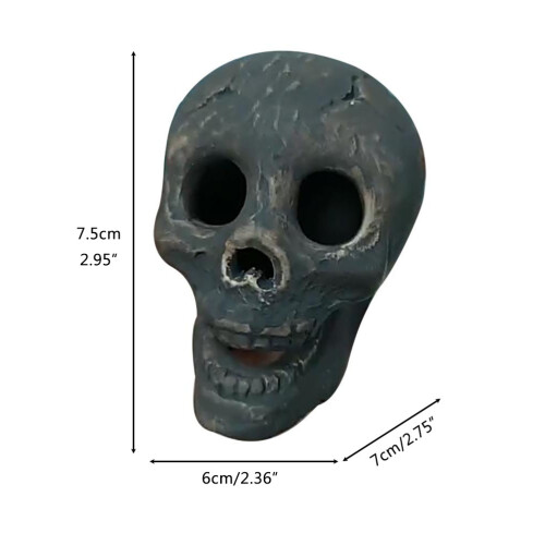 Πυρίμαχα ανθρώπινα κρανία κορμούς Halloween τρόμου διακοσμήσεις φωτιάς μεταλλική 2