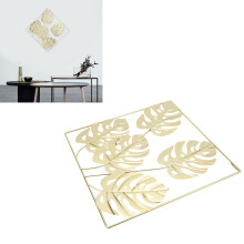 Modern Gold Iron Wall Decor for Living Room Bedroom Interior 896g