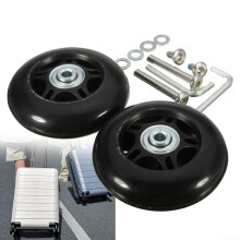 Luggage Replacement Wheels Set of 2 DIY Trunk Wheels with Screws for Quick Suitcase Repairs (G)