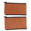 Brown Zipper Stroller Handle Sleeves - Protective and Washable 2pcs 1