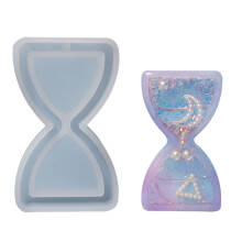 Moule en résine de Silicone, horloge de sable/bouteille-sablier