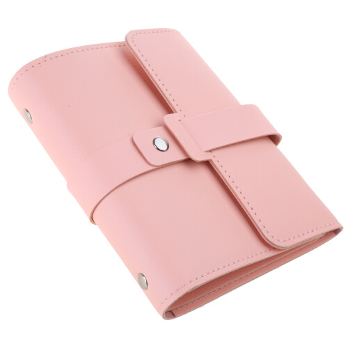 Compact Earrings Book Fashion Practical Earring Storage-Pink