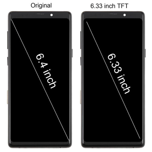 (black) Για Galaxy Note9 SM-N960F LCD TFT 6,33 ιντσών με πλαίσιο 1