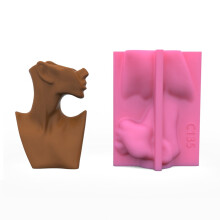 Silicone Flowerpot Mold Face Planter Candle Holder Molds