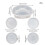 5x/set Untersetzer Harz Formen Set Silikon Fangs Untersetzer 3