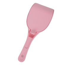 Rosa Katzenstreuschaufel mit Deckel, Ergonomischer Griff, Feine Maschenfiltration